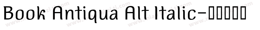 Book Antiqua Alt Italic字体转换